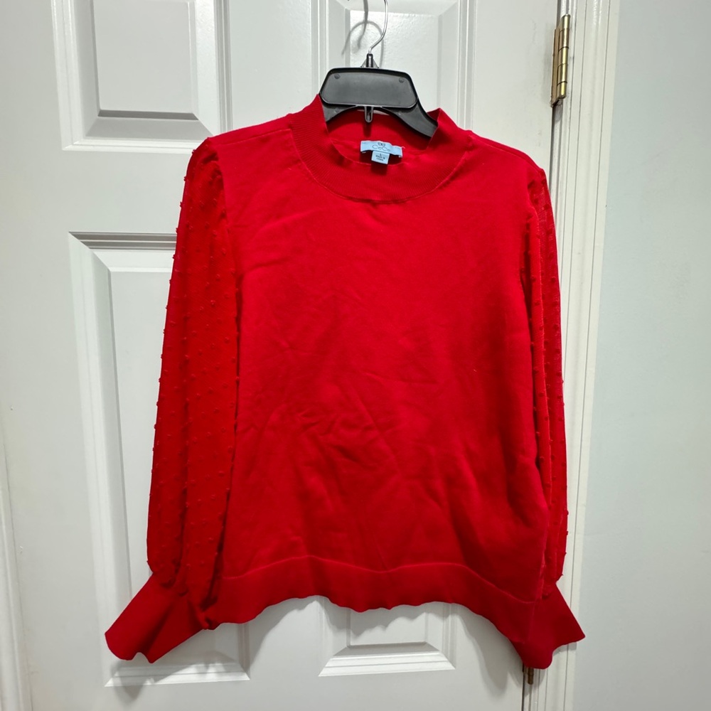 Cece size large red sweater valentines